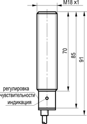 Габариты ODB A42A5-43N-R5-LZ